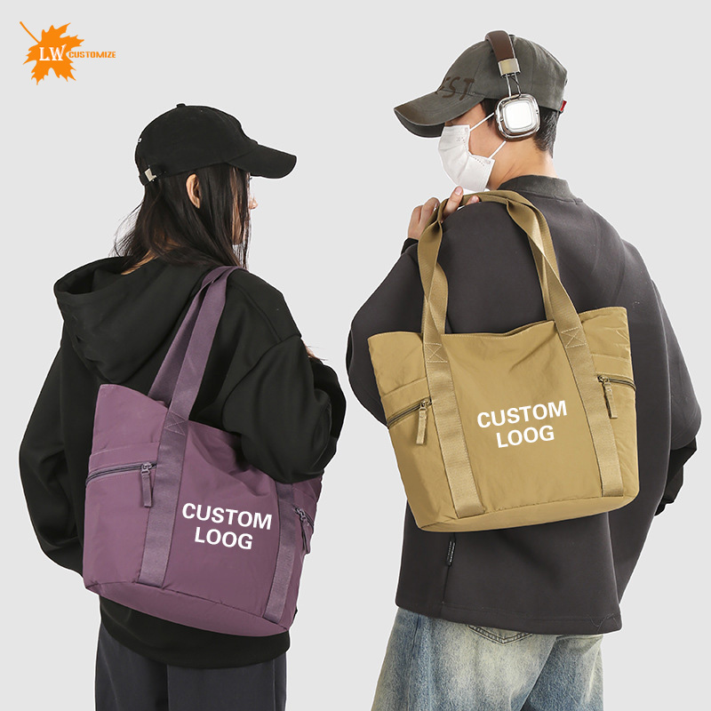 Women Bags Logo - 卸売カスタマイズされたトートバッグロゴジムバッグファッショナブルなショルダーバッグショッピングバッグ印刷された画像名