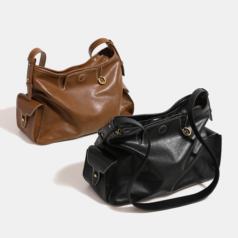 Women Bags Logo - エレガントなデザイナーレターロゴ入りおむつバッグ、女性用クラシックレザートート、ヴィンテージ風でトレンディなクロスボディショルダーバッグ