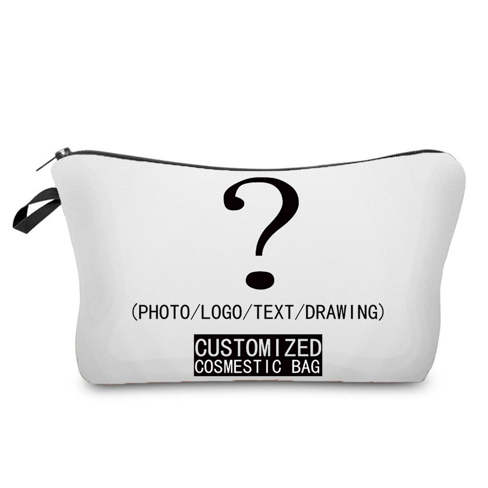 Women Bags Logo - パーソナルカスタム DIY ロゴ化粧バッグポーチ旅行アウトドアガール女性化粧品バッグトイレタリーオーガナイザー女性収納メイクアップケース