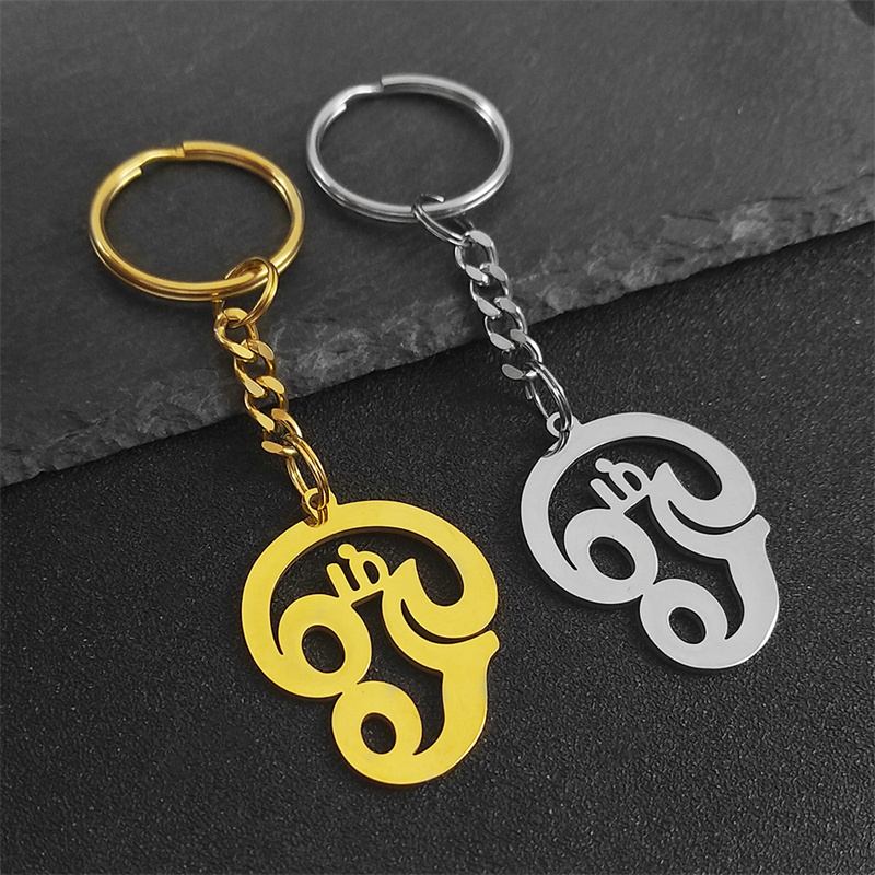 Women Bags India - India-男性と女性のためのオイルヨガシンボルのキーホルダー,ステンレス鋼,ゴールドカラー,budd教のshiva amulet,バッグ,ジュエリー,k8089s02