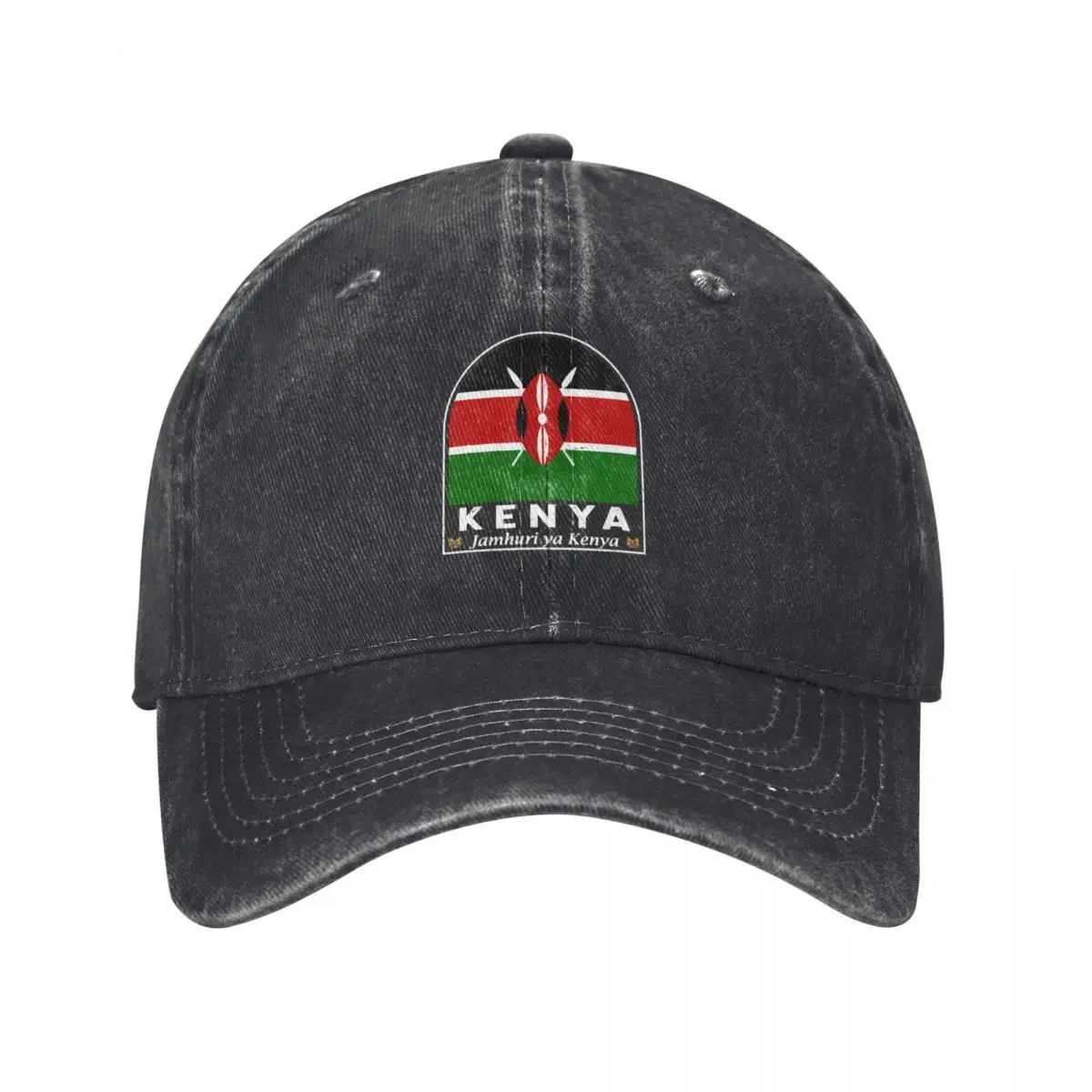 Women Bags Kenya - ケニア国旗エンブレムダメージ加工ヴィンテージ野球帽夏帽子お父さん帽子ハイキング帽子ビーチバッグ女性キャップメンズ