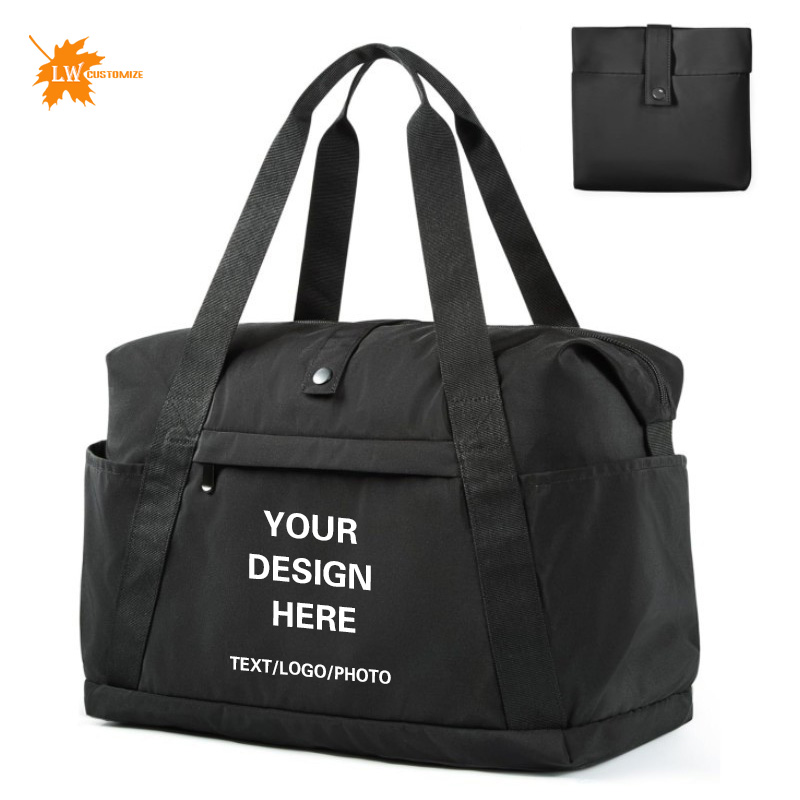 Women Bags Logo - カスタマイズトラベルバッグ、ロゴ入り折りたたみ式短距離旅行バッグ、トートバッグ、名前入りパーソナライズバッグ