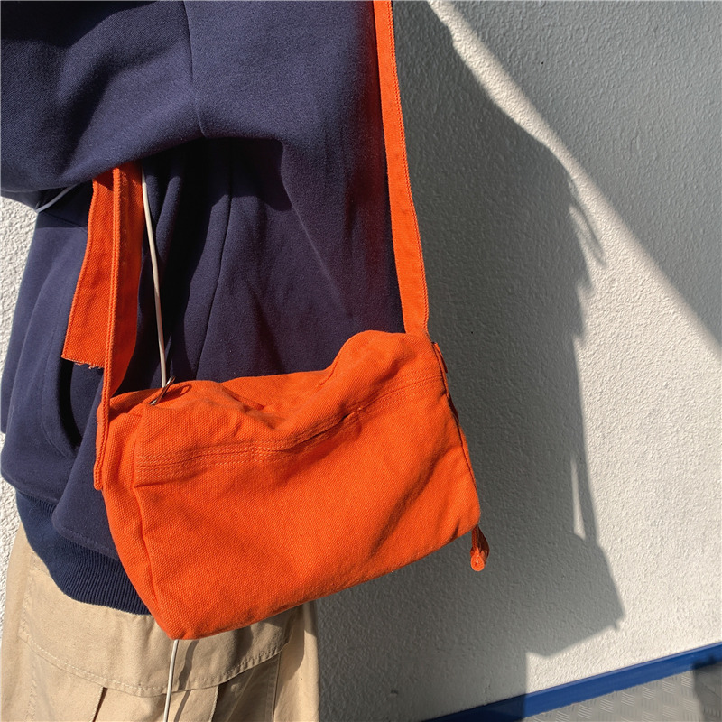 カスタムロゴ入りキャンバス学生用クロスボディバッグ、調節可能 - Women Bags Logo のレビューと価格