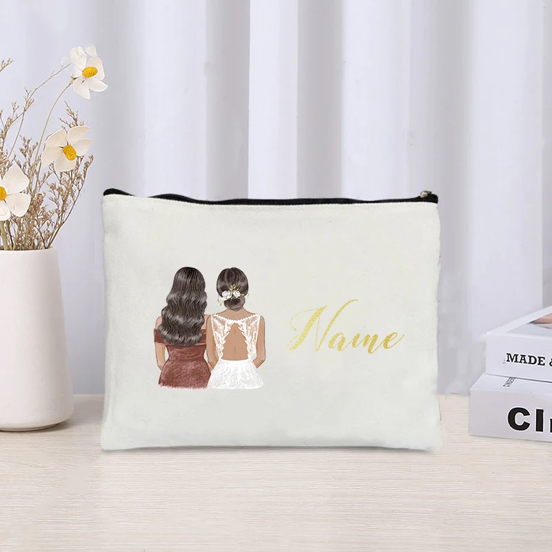 女性のための化粧品ポーチ,花嫁と花嫁介添人の名前,結婚披露宴 - Women'S Best Bags For Travel のレビューと価格