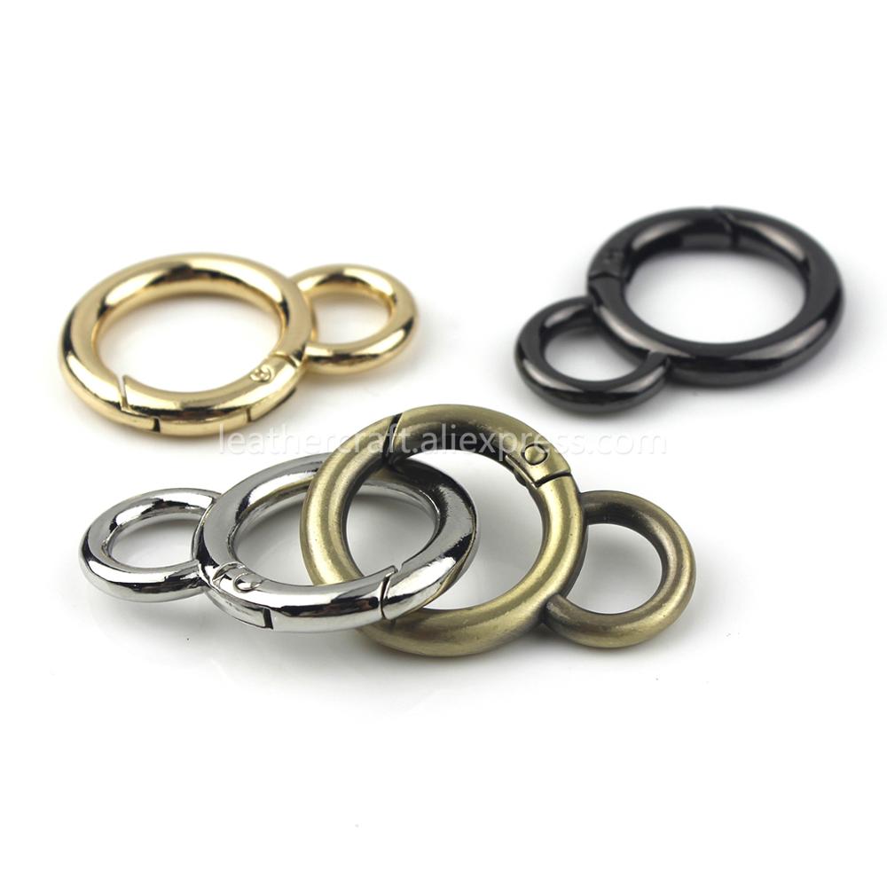 金属二重丸スナップフック春ゲートoリングトリガークラスプ用バ - Circle Round Bag のレビューと価格