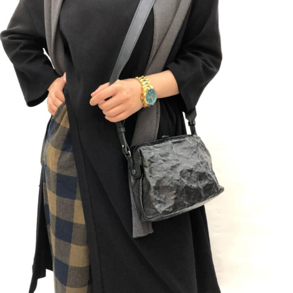 ヴィンテージクールシープスキンショルダーバッグ女性用ストーン - Doctor Bag Leather のレビューと価格