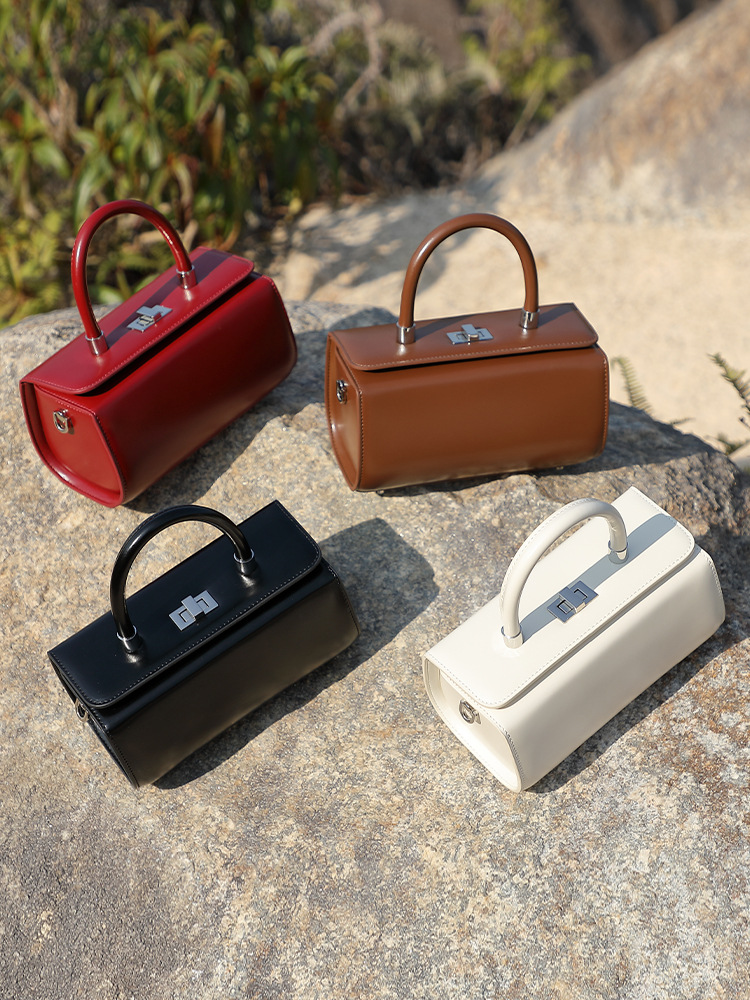 本革牛革製ハンドバッグ、女性用小型スクエアバッグ、2026年 - Doctor Bag Leather のレビューと価格