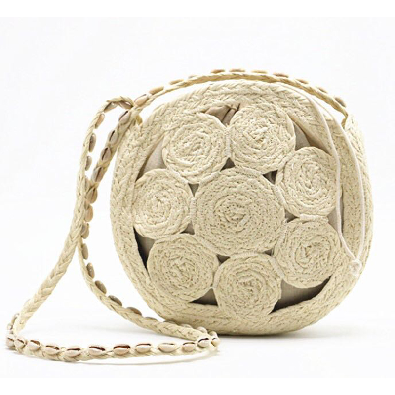 2024年女性向けバケーション、手織りショルダーバッグ、夏の - Circle Round Bag のレビューと価格