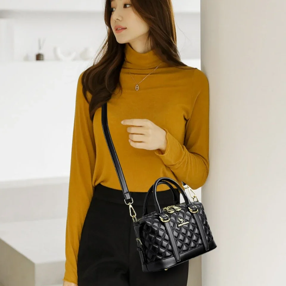 高品質ソフトレザートートショルダーバッグ女性用レディースクロ - Doctor Bag Leather のレビューと価格