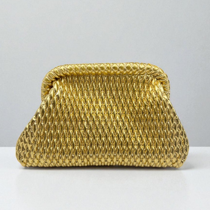 2026年 高級手織りゴールドロープ レディースイブニングク - Women Bags Gold のレビューと価格