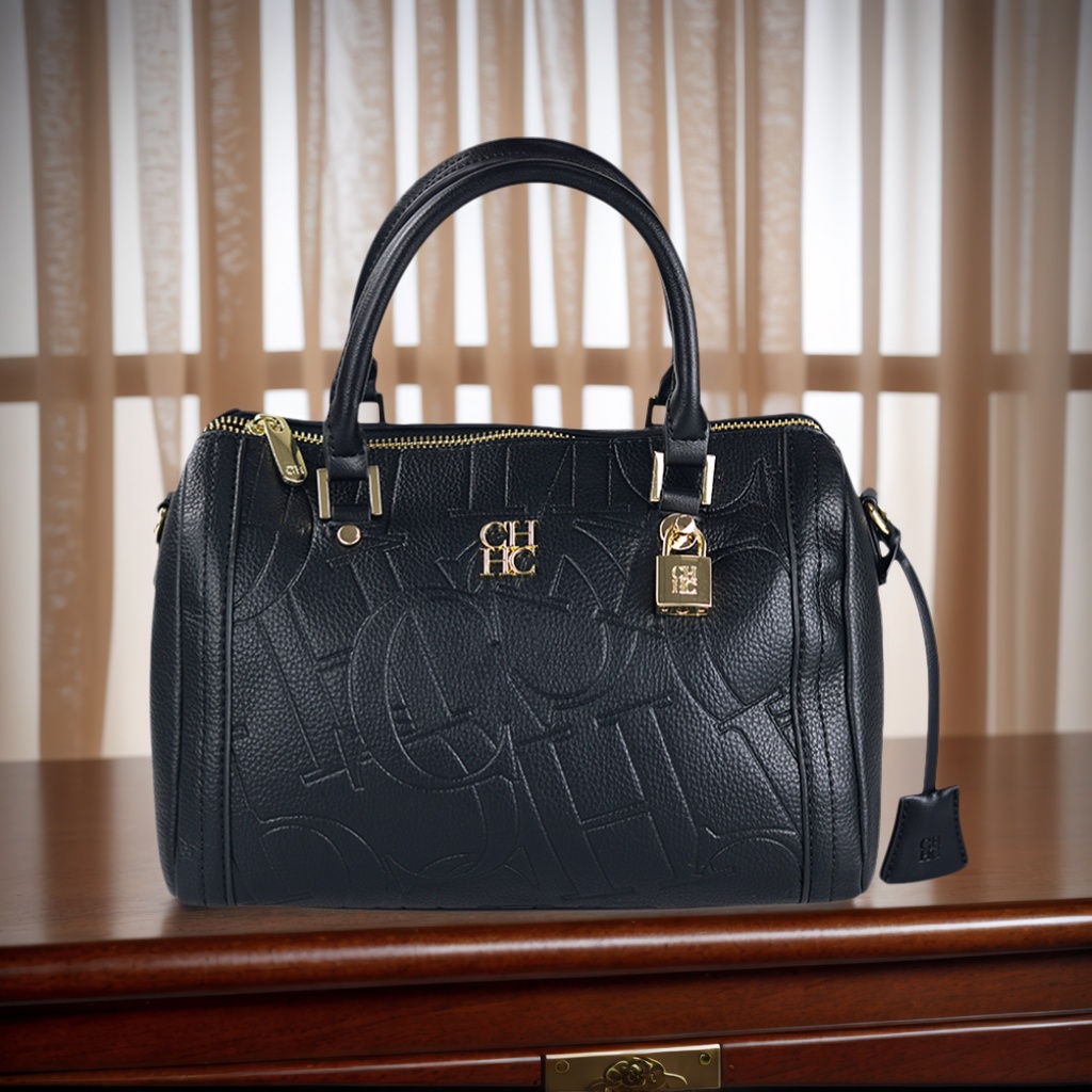 CH レディースハンドバッグ 高級エンボスロゴ ブラウンPU - Women Bags Logo のレビューと価格