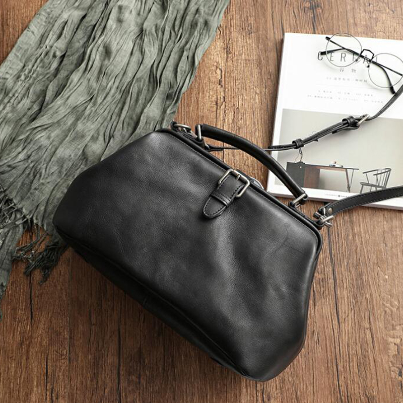 オリジナル本革ドクターハンドバッグ 100% 牛革女性ビッグ - Doctor Bag Leather のレビューと価格