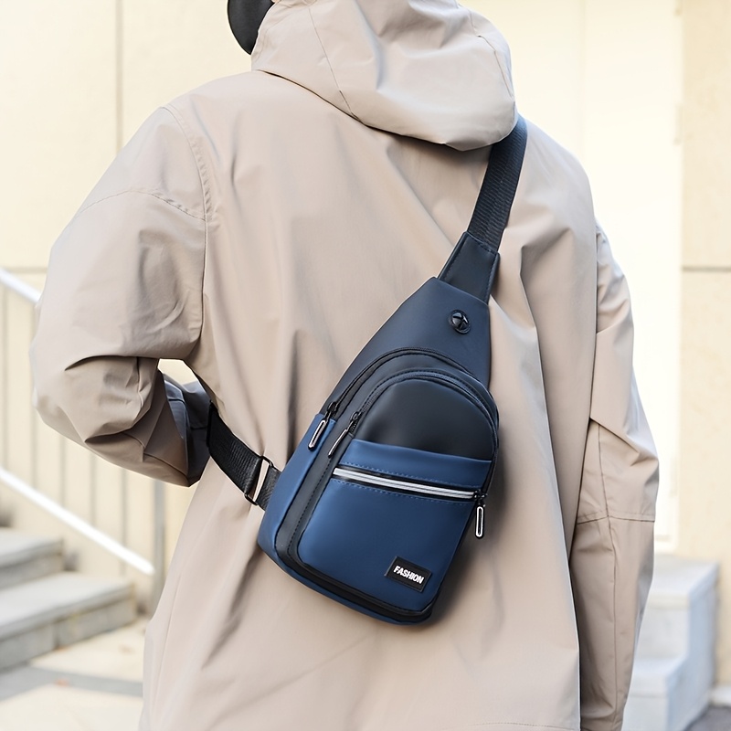 メンズ大容量ソフトPUレザーチェストバッグ、調節可能なショル - Doctor Bag Leather のレビューと価格