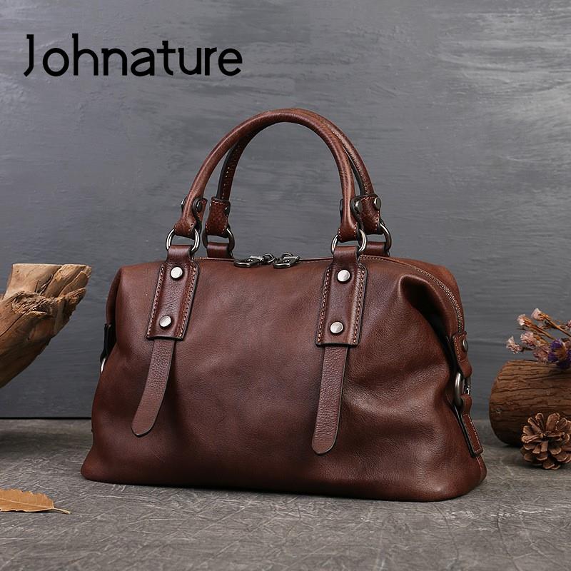 Johnature 本革カジュアルトート 2026 新ヴィン - Doctor Bag Leather のレビューと価格