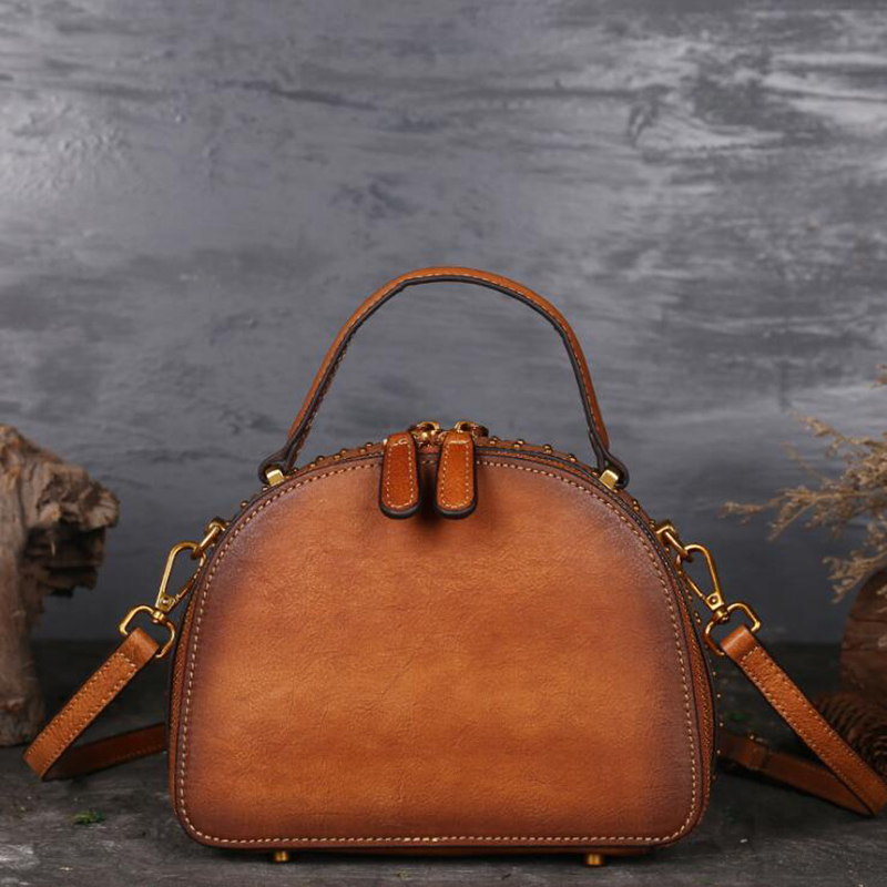 女性のための本革のショルダーバッグ,牛革のハンドル,ヴィンテ - Doctor Bag Leather のレビューと価格