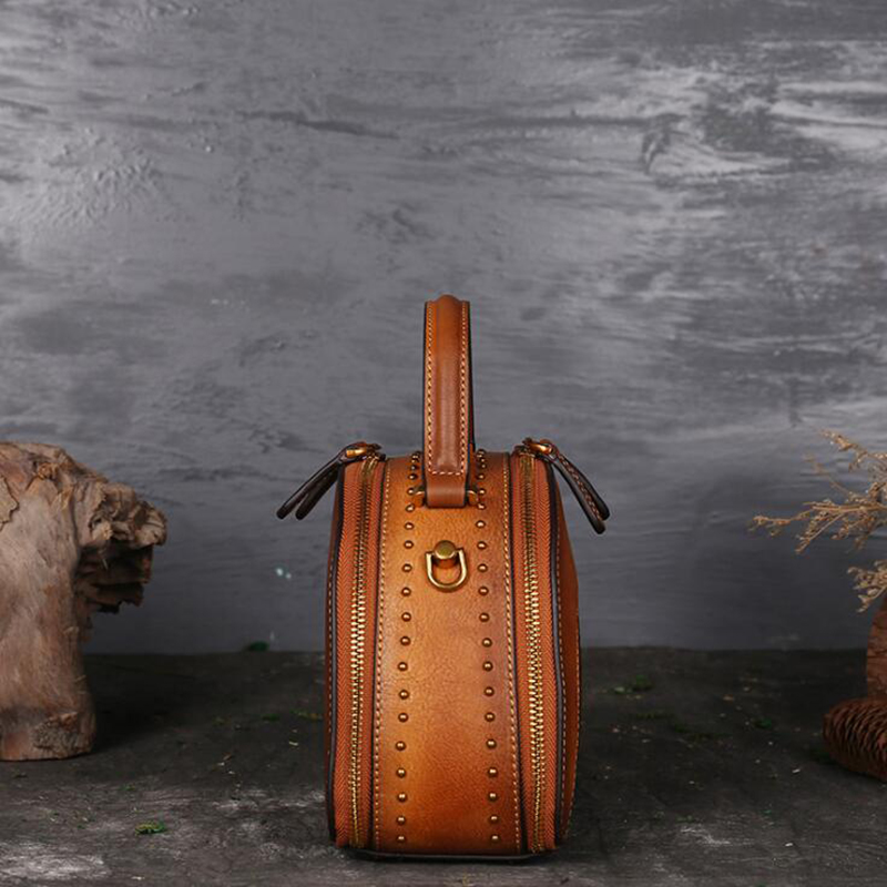 女性のための本革のショルダーバッグ,牛革のハンドル,ヴィンテ - Doctor Bag Leather のレビューと価格