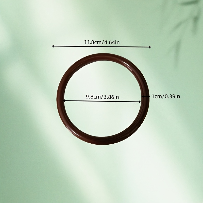 丸型ソリッドバッグハンドルリングプラスチック樹脂ハンドバッグ - Circle Round Bag のレビューと価格