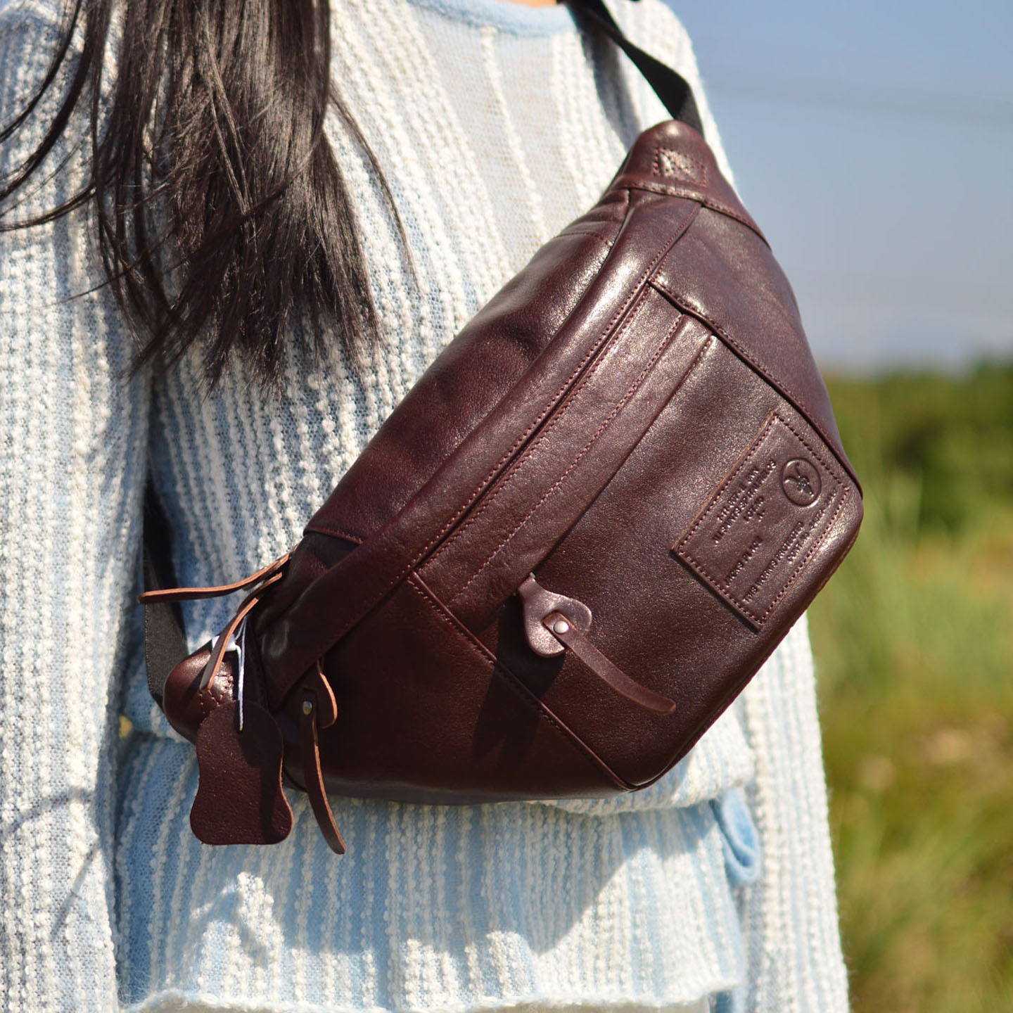 AETOO レトロ本革ウエストバッグ、トップグレイン牛革ベジ - Doctor Bag Leather のレビューと価格