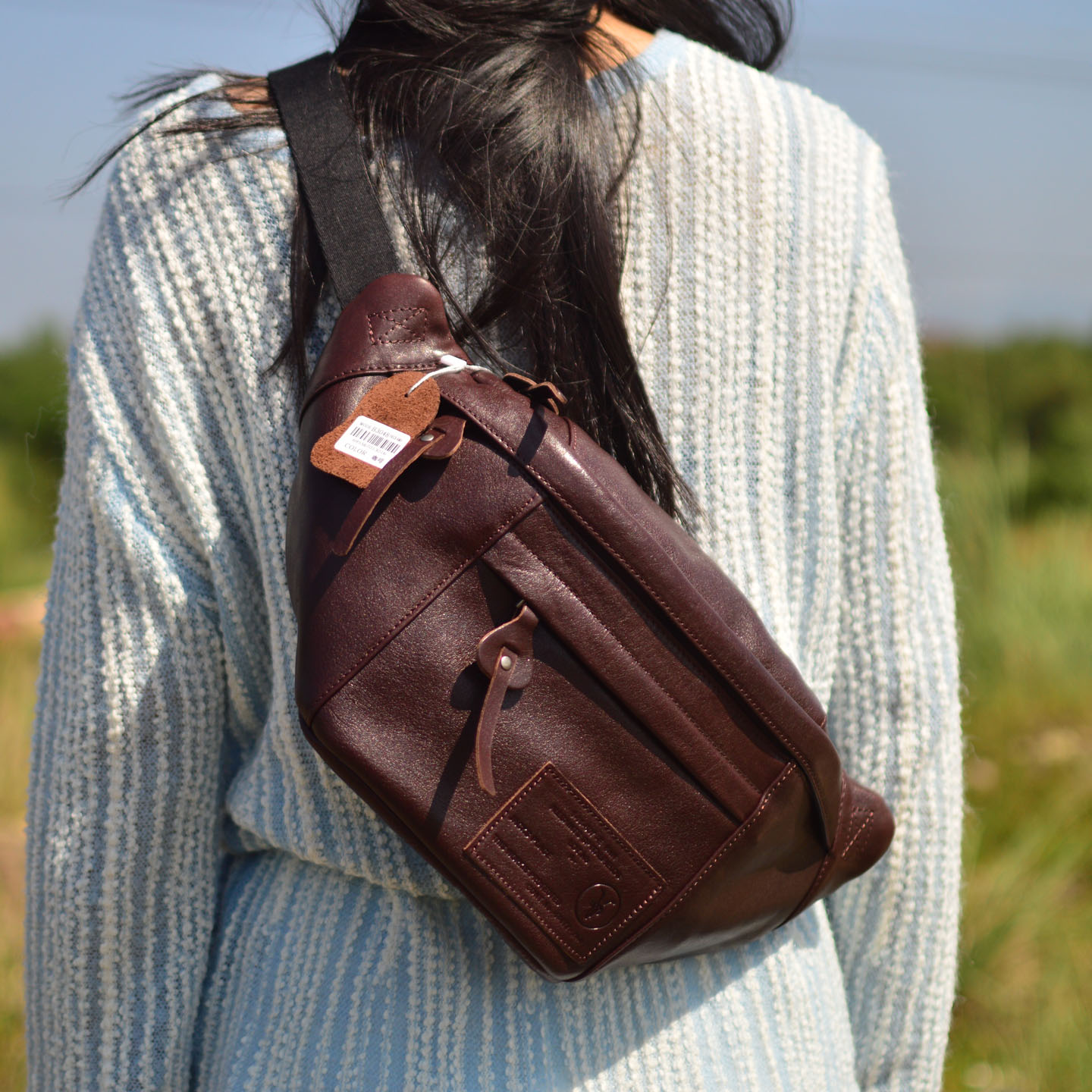 AETOO レトロ本革ウエストバッグ、トップグレイン牛革ベジ - Doctor Bag Leather のレビューと価格