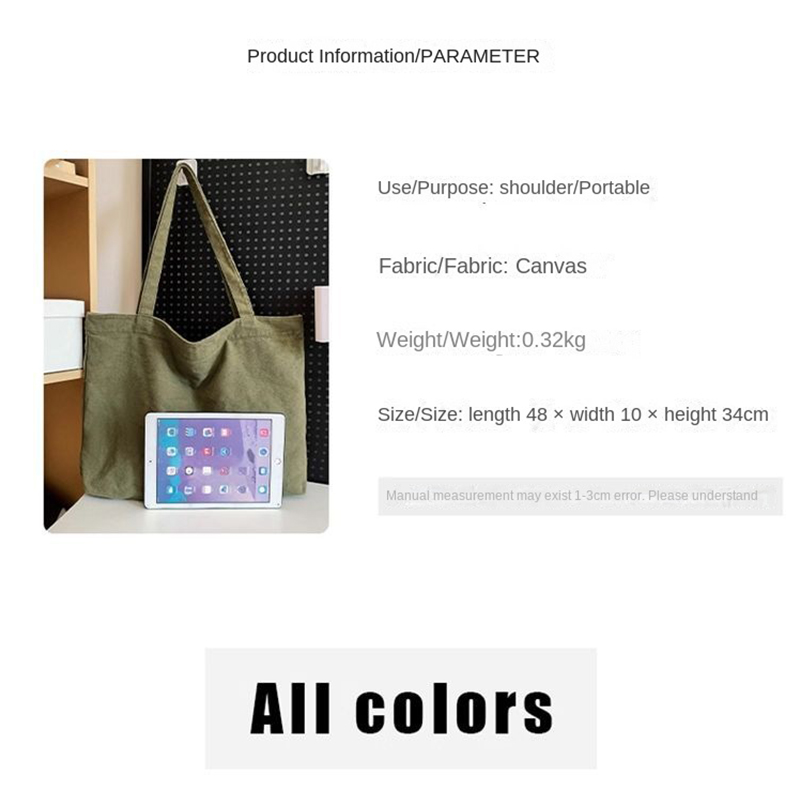 カスタマイズロゴトートバッグ 大容量 レディース キャンバス - Women Bags Logo のレビューと価格