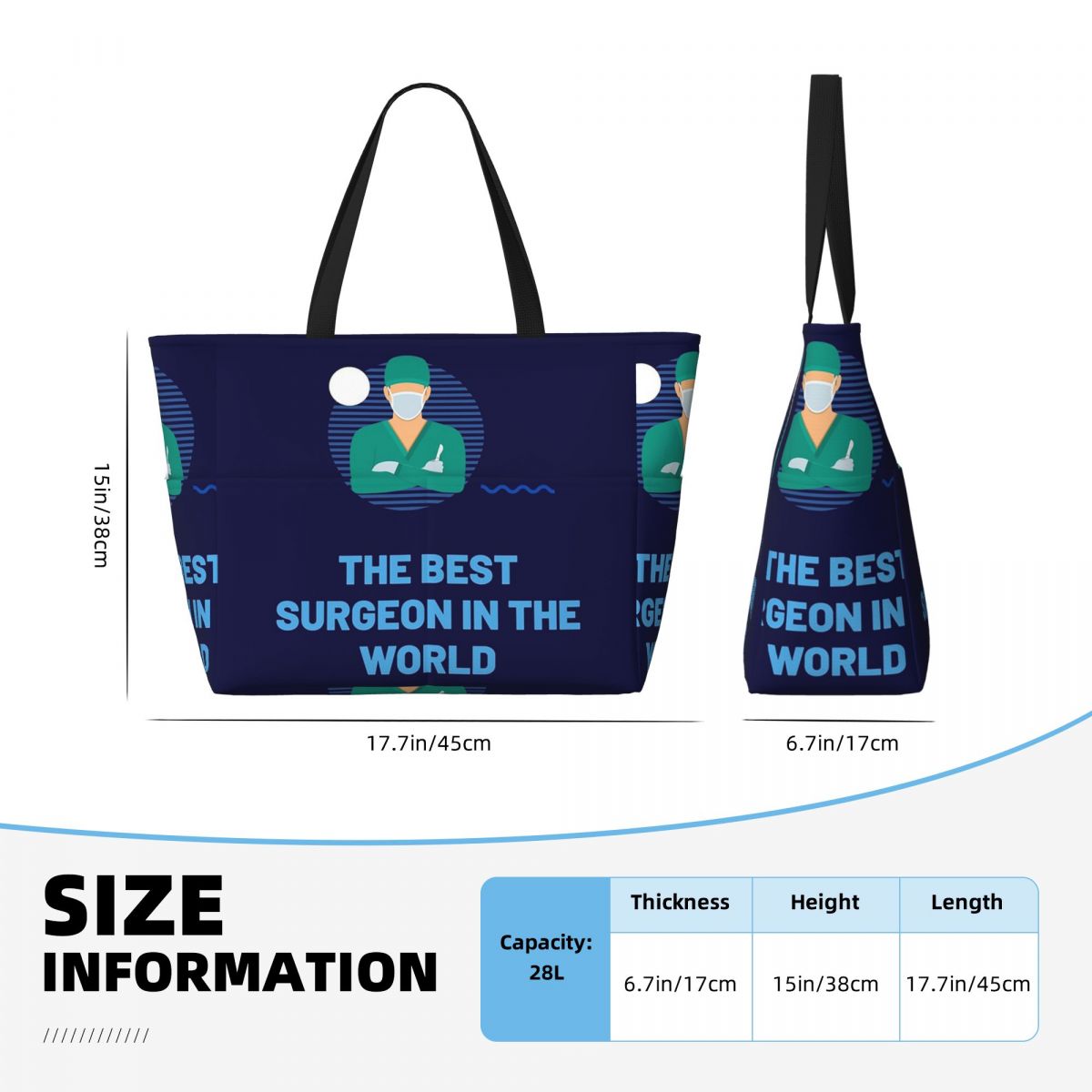 世界最高の外科医 ビーチトートバッグ スポーツジム ヨガ ダ - Women'S Best Bags For Travel のレビューと価格