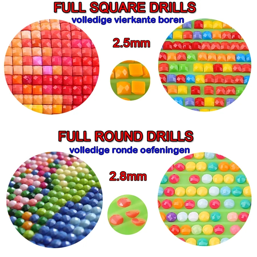 5D DIY ダイヤモンドペインティング ゴールドビューティ - Circle Round Bag のレビューと価格