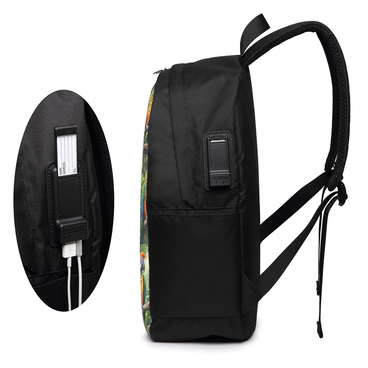 かわいいコンゴウインコのバックパック旅行ノートブックバッグコ - Women Bags For College のレビューと価格