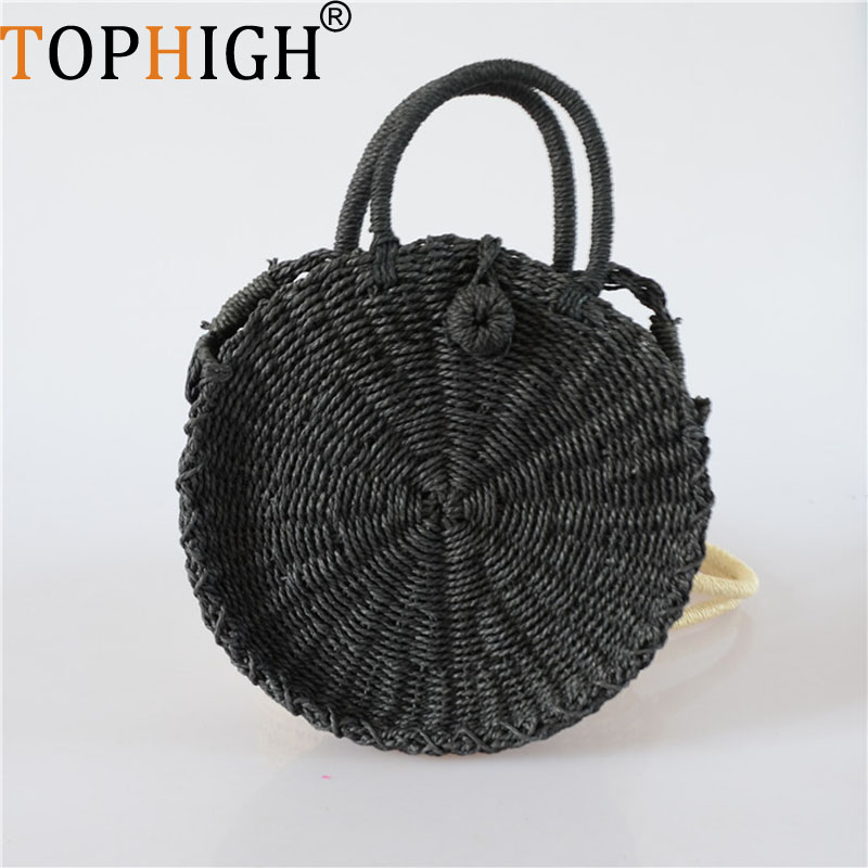 TOPHIGH 女性財布夏のビーチトートサークルバッグ手作り - Circle Round Bag のレビューと価格