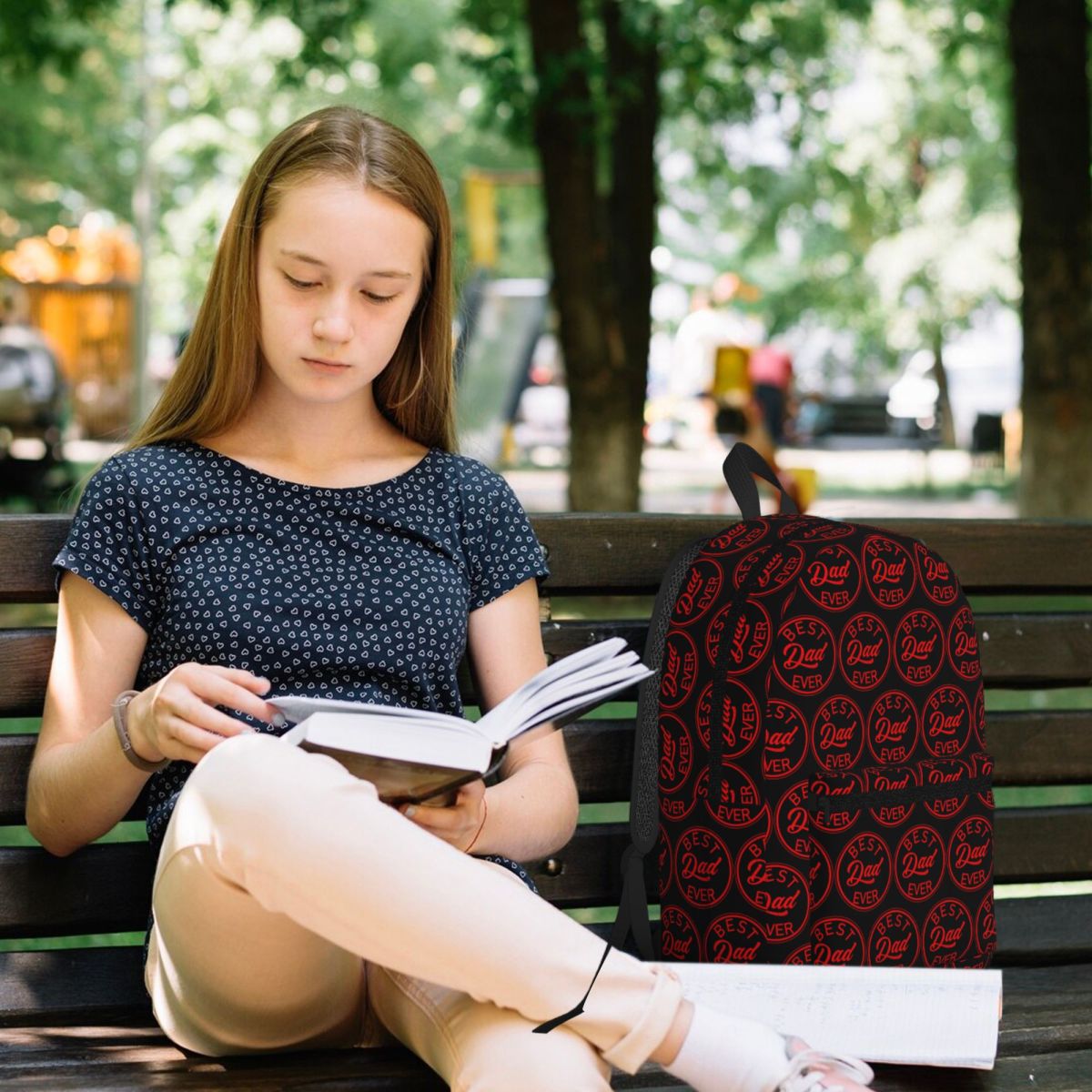 Best Dad Best レッド学生バックパック スクール - Women'S Best Bags For Travel のレビューと価格