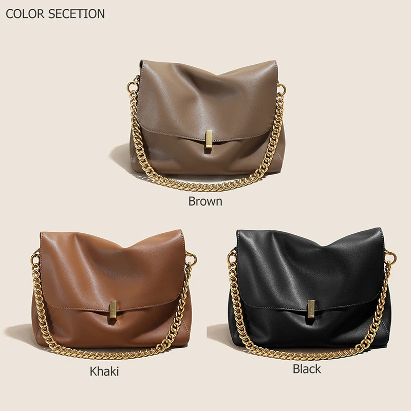 新しい本物の牛革ショルダーチェーンバッグ女性のための大容量ク - Women'S Bags Jacquemus のレビューと価格