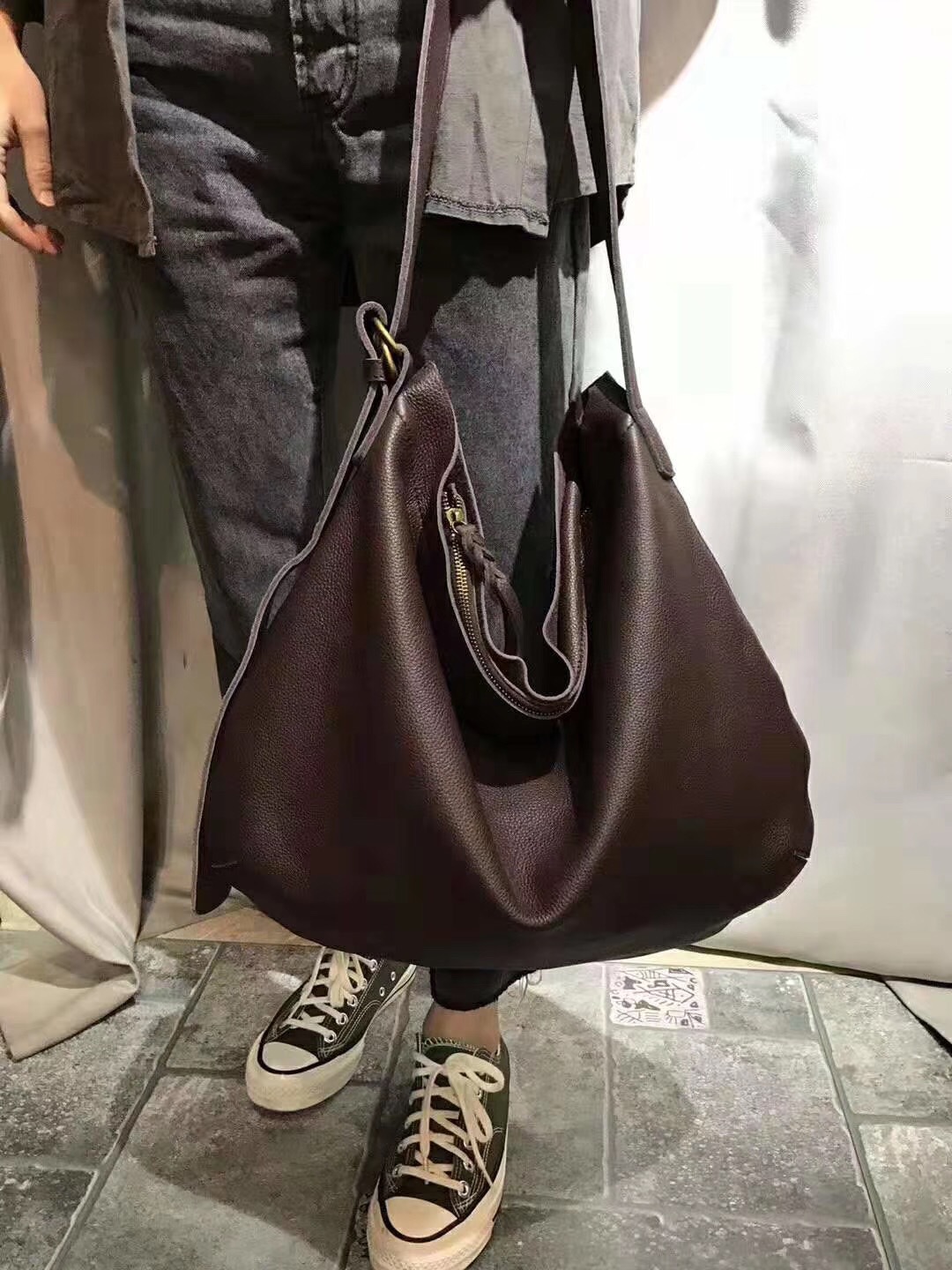 レディース本革第一層牛革バッグ新しいレトロアート個性大容量ソ - Doctor Bag Leather のレビューと価格