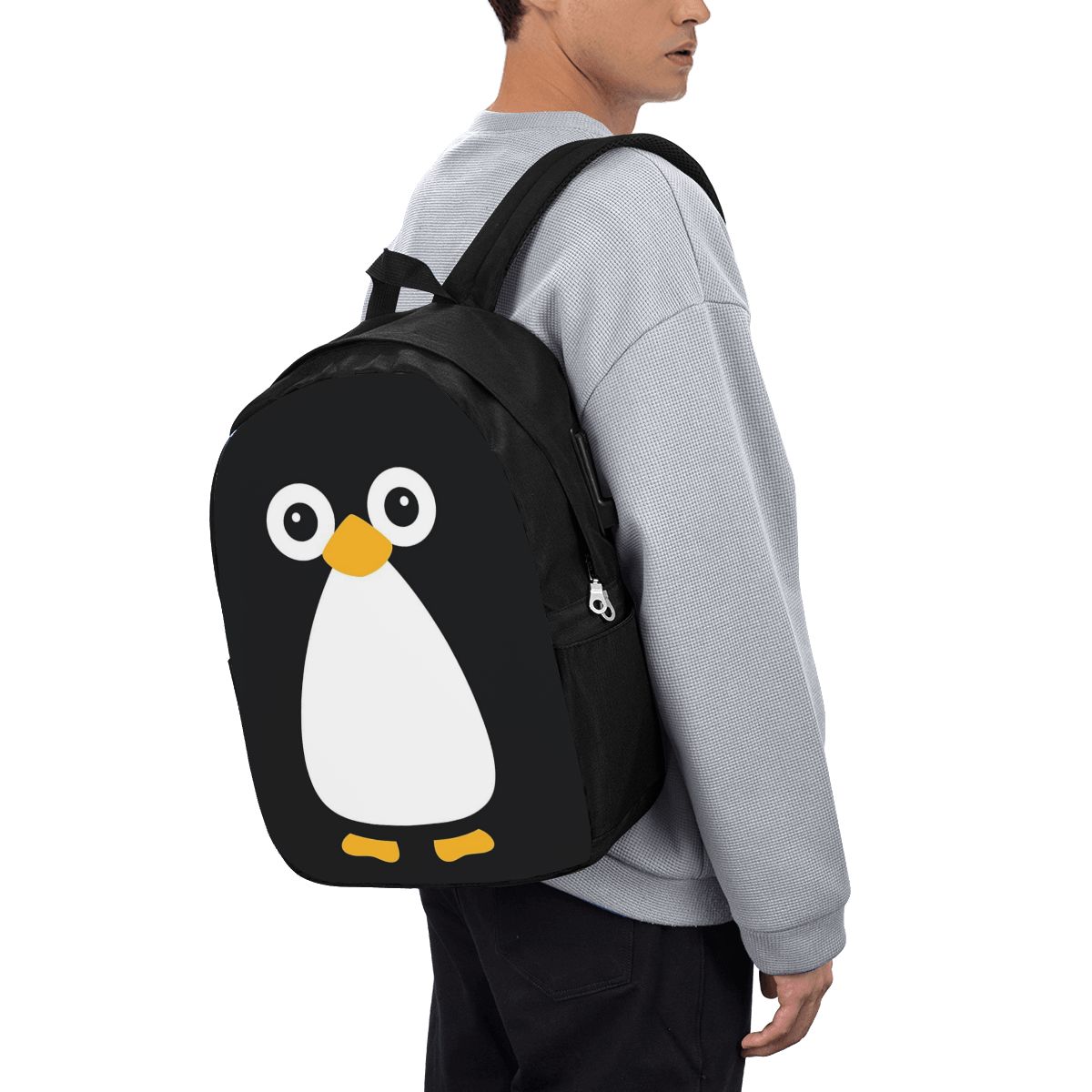 かわいいベクターペンギンバックパック旅行ノートブックバッグコ - Women Bags For College のレビューと価格