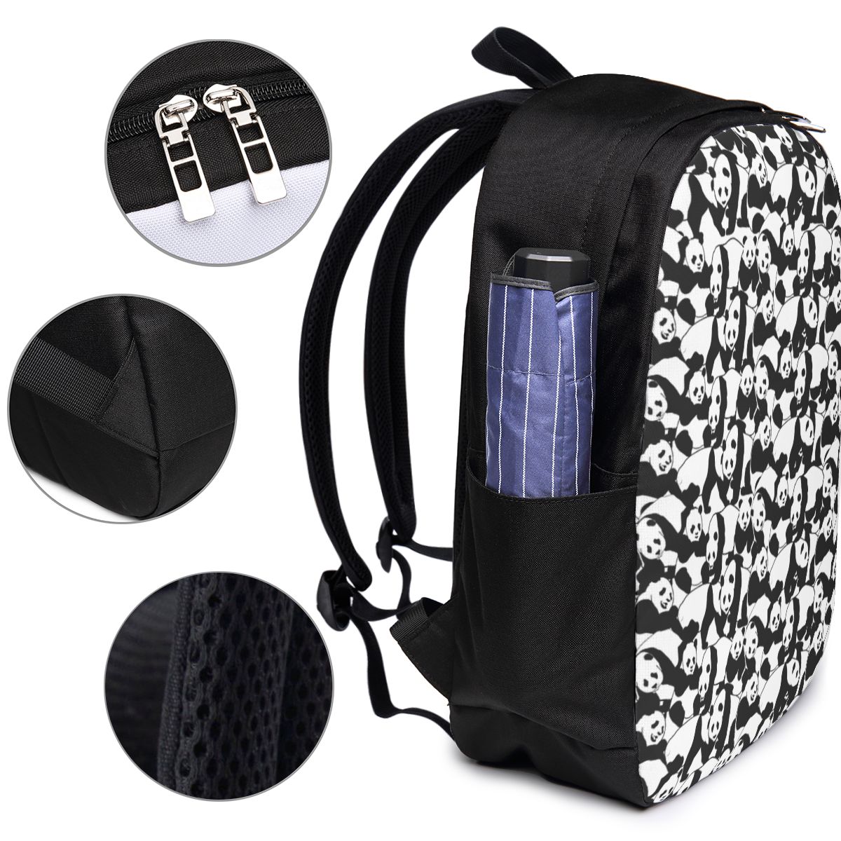 パンダ柄バックパック旅行ノートブックバッグコンピュータ大学生 - Women Bags For College のレビューと価格