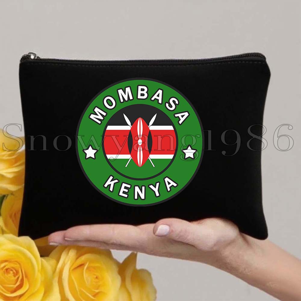 ケニアの国章、旗、地図、ケニア、かわいい、旅行、化粧バッグ、 - Women Bags Kenya のレビューと価格