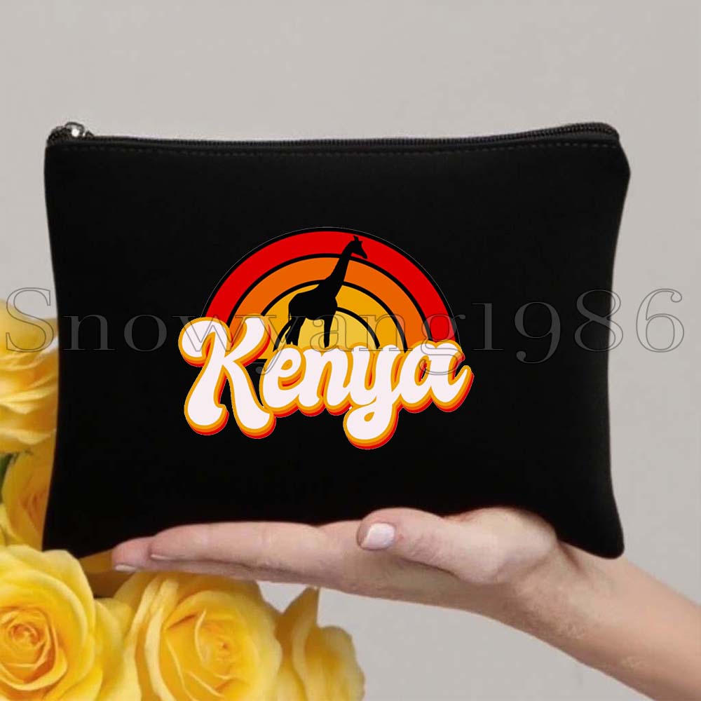 ケニアの国章、旗、地図、ケニア、かわいい、旅行、化粧バッグ、 - Women Bags Kenya のレビューと価格