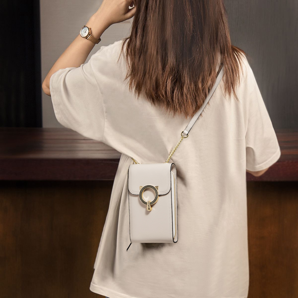 FOXER ファッションスプリットレザー携帯電話バッグ女性の - Women'S Bags Jacquemus のレビューと価格